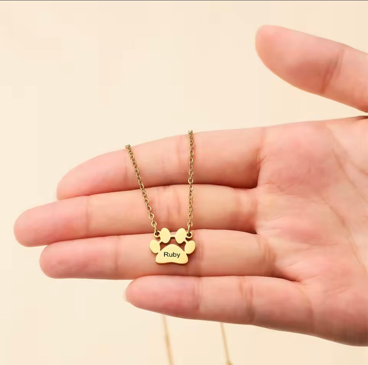 Paw Print Necklace