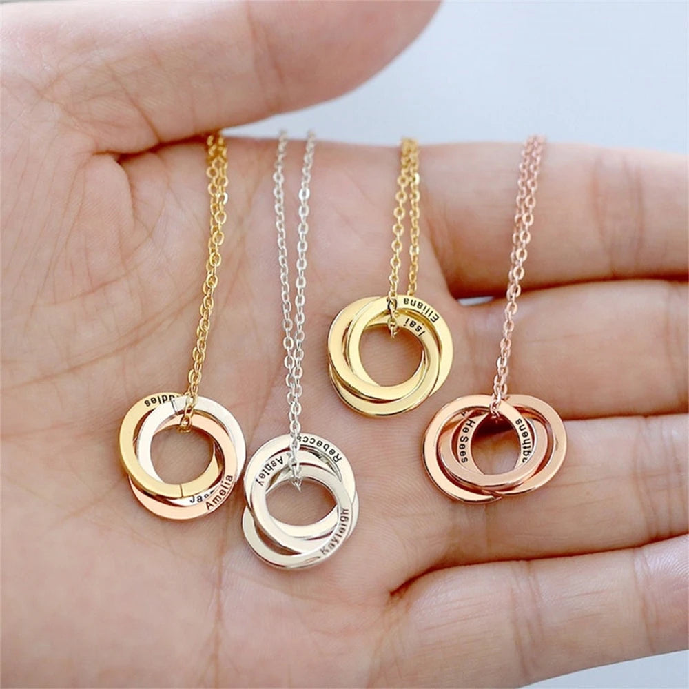 Interlocking Ring Pendant