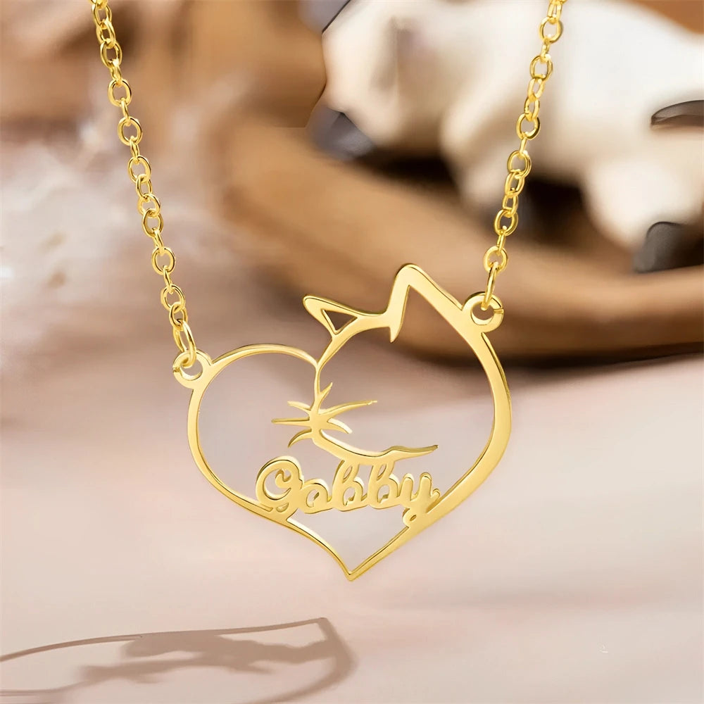 Pet Memorial Heart Necklace