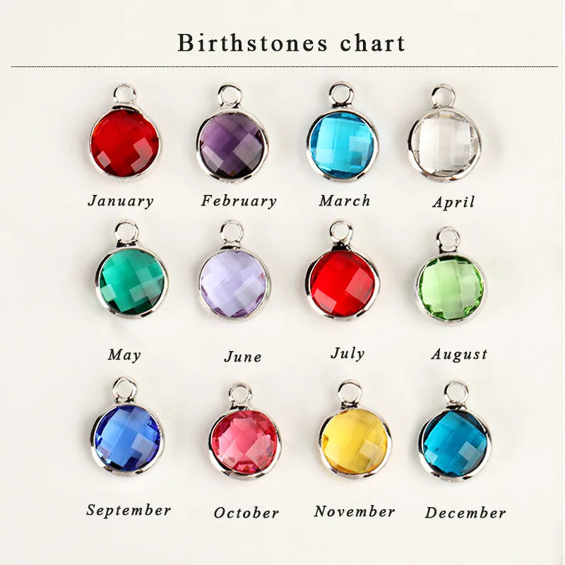 Engraved Heart Pendant with Birthstone