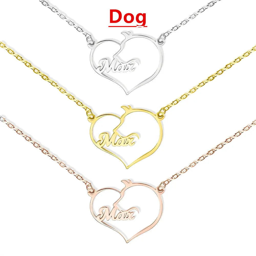 Pet Memorial Heart Necklace
