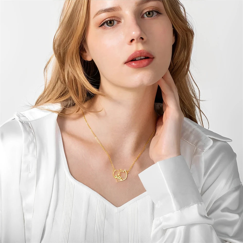 Pet Memorial Heart Necklace