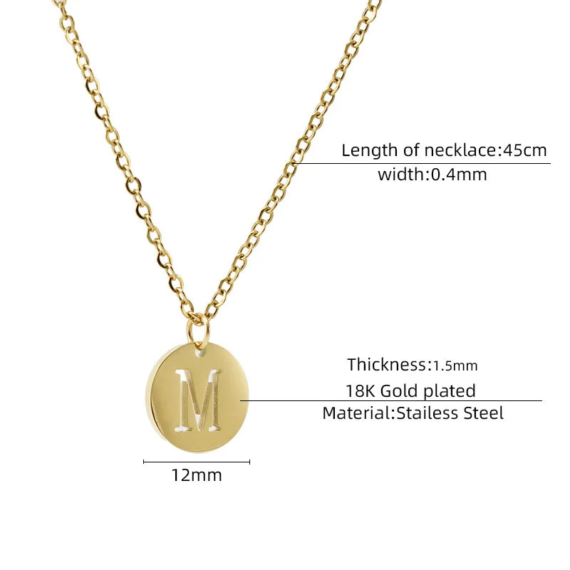 Initial Charms Pendant Necklace (A To Z)