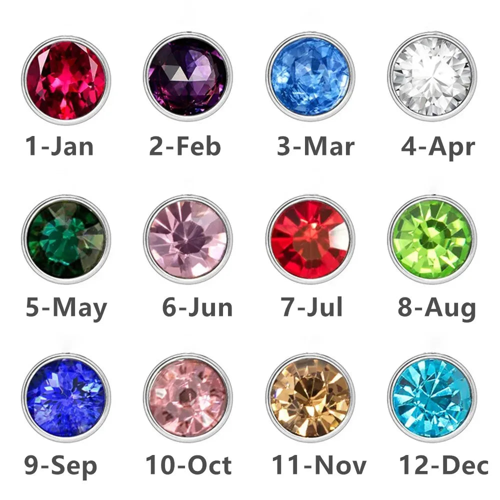 Silver Plated Birthstone Name Necklace