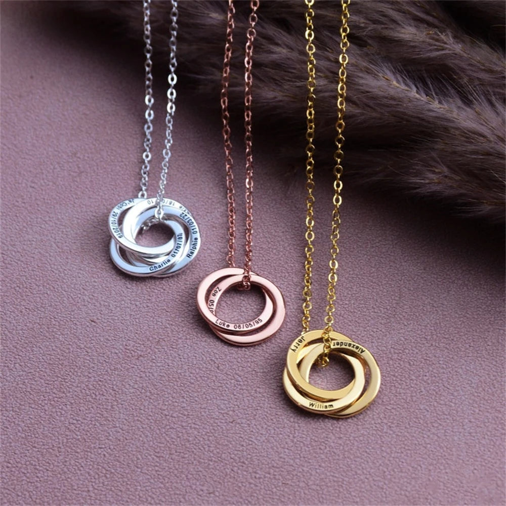 Interlocking Ring Pendant