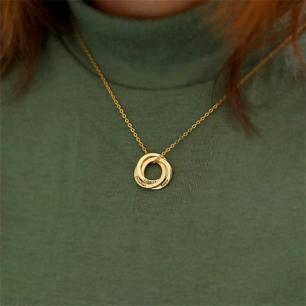 Interlocking Ring Pendant