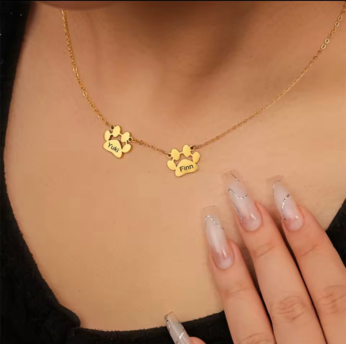 Paw Print Necklace